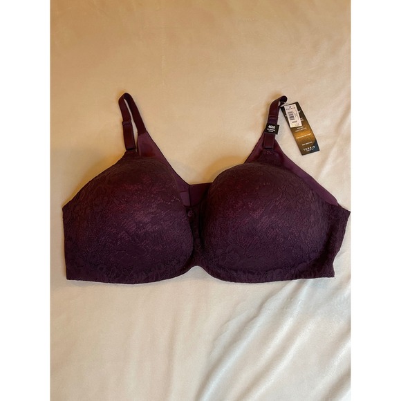 torrid Other - Torrid Curve 360 Back Smoothing Everyday Wire Free Lace Bra Purple 46DD NWT